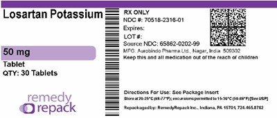 Losartan Potassium 50mg 70518 2316 01